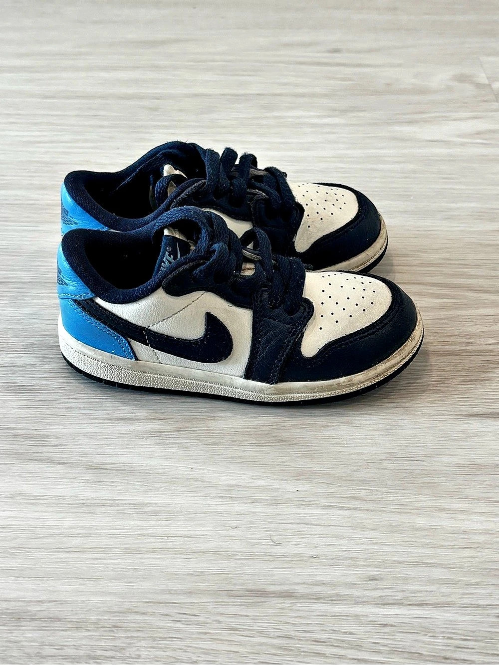 Nike Air Jordan 1 Low Black & Blue Kids toddler 8